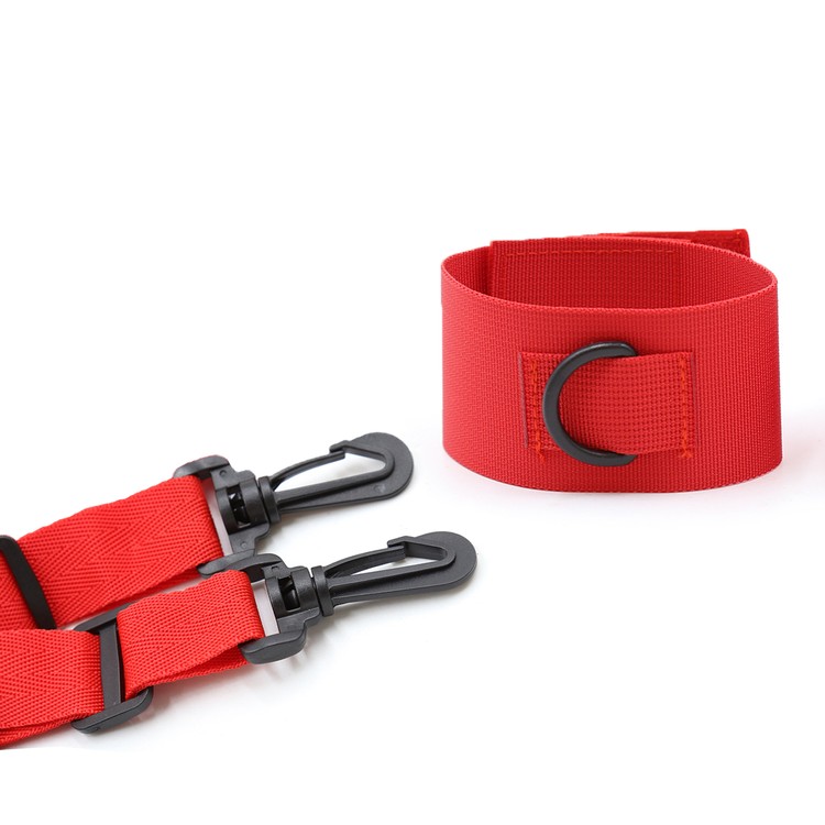 סט קשירה למיטה מוולקרו אדום Sexy Dreams