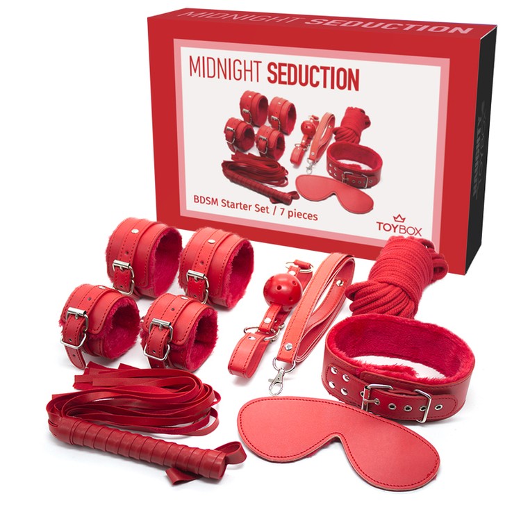 ערכת BDSM אדומה למתחילים Midnight Seduction