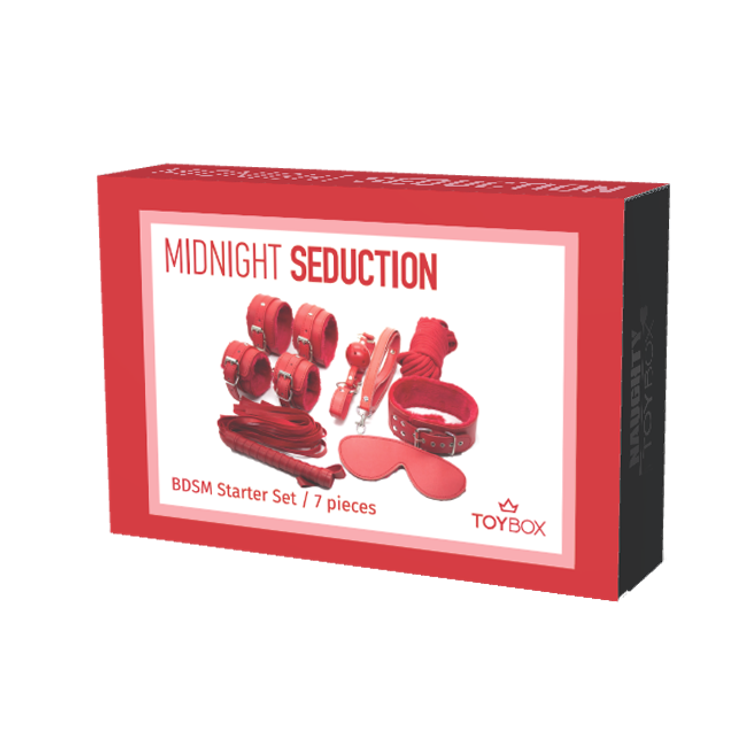 ערכת BDSM אדומה למתחילים Midnight Seduction