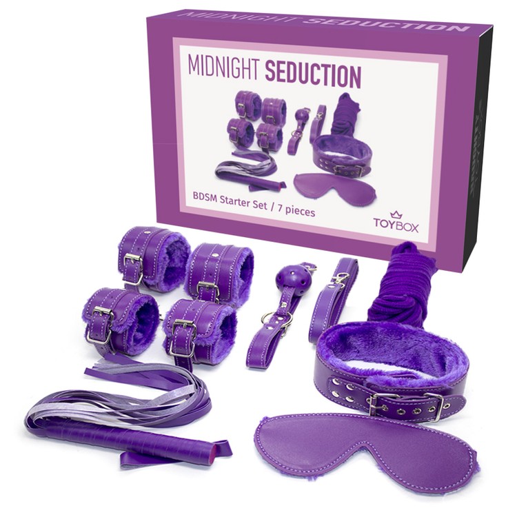 ערכת BDSM סגולה למתחילים Midnight Seduction