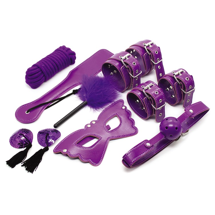 ערכת BDSM סגולה למתחילים 'פרנצ' לאב'