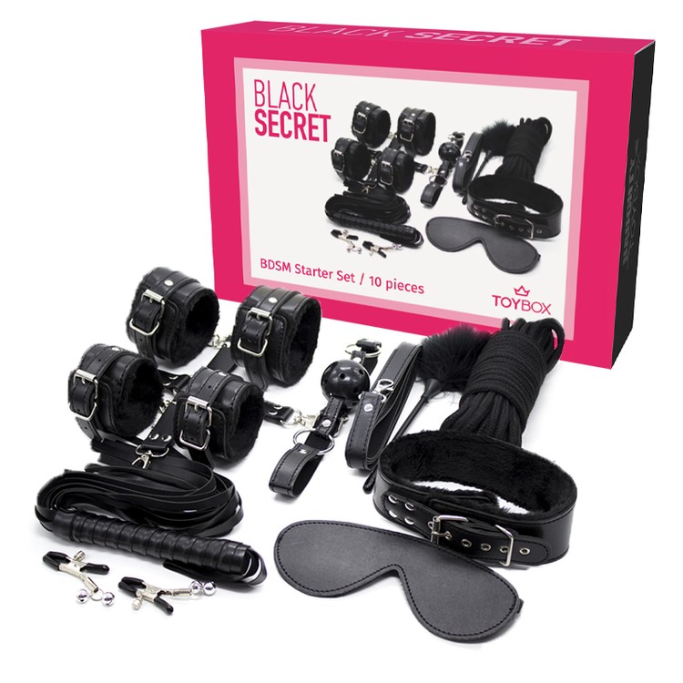 ערכת BDSM  שחורה למתחילים Black Secret