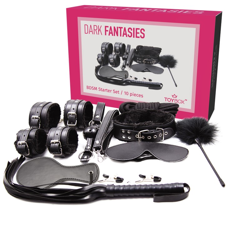 ערכת BDSM  שחורה למתחילים 'דארק פאנטזיס'