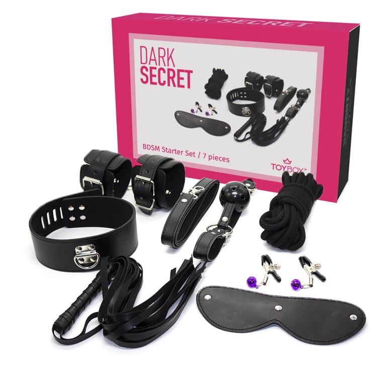 ערכת BDSM שחורה למתחילים Dark Secret