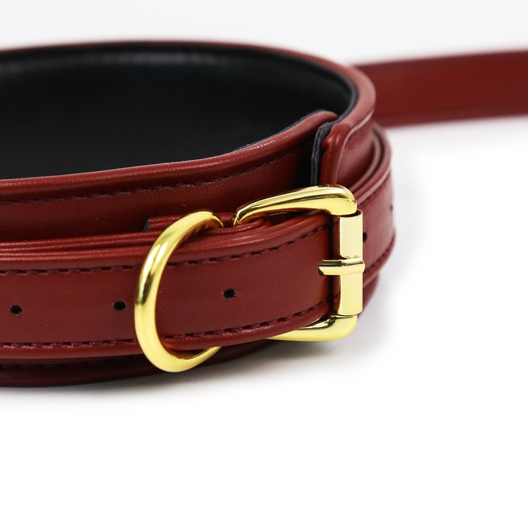 קולר פרימיום Golden Touch אדום יין