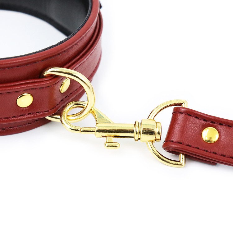 קולר פרימיום Golden Touch אדום יין