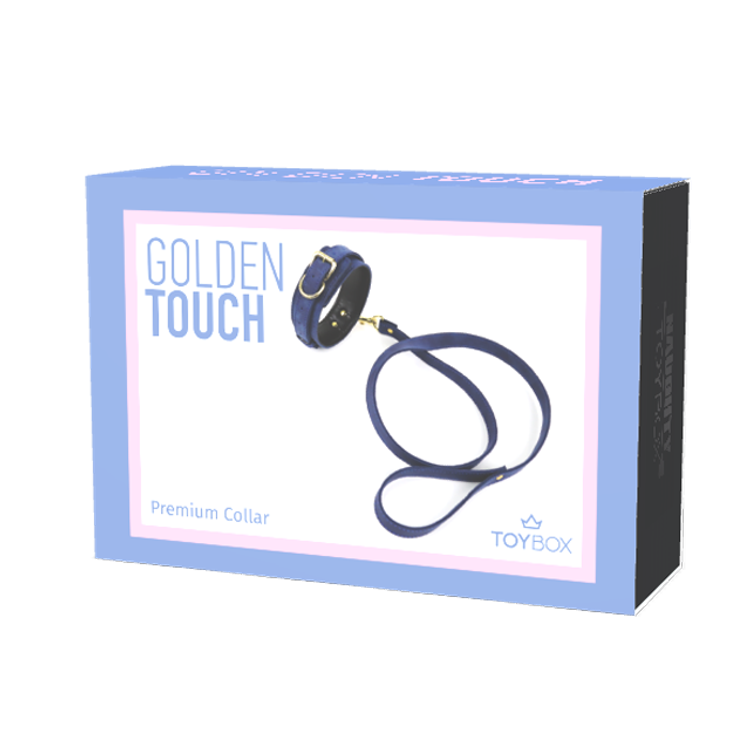 קולר פרימיום Golden Touch אדום יין