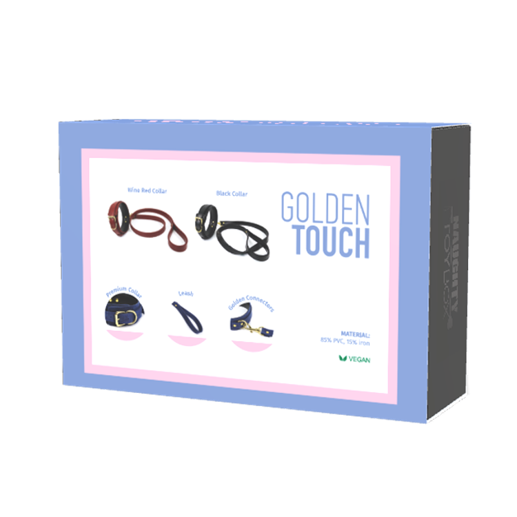 קולר פרימיום Golden Touch כחול