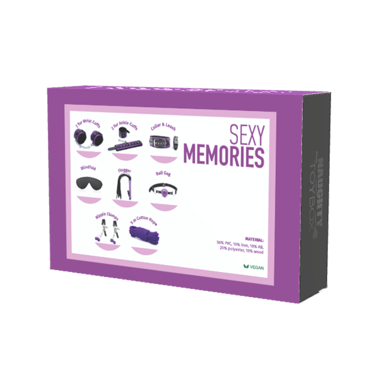 ערכת BDSM למתחילים  Sexy Memories סגול/שחור