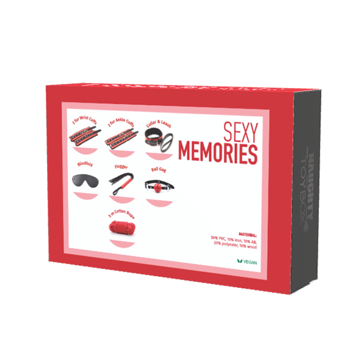 ערכת BDSM למתחילים  Sexy Memories אדום/שחור
