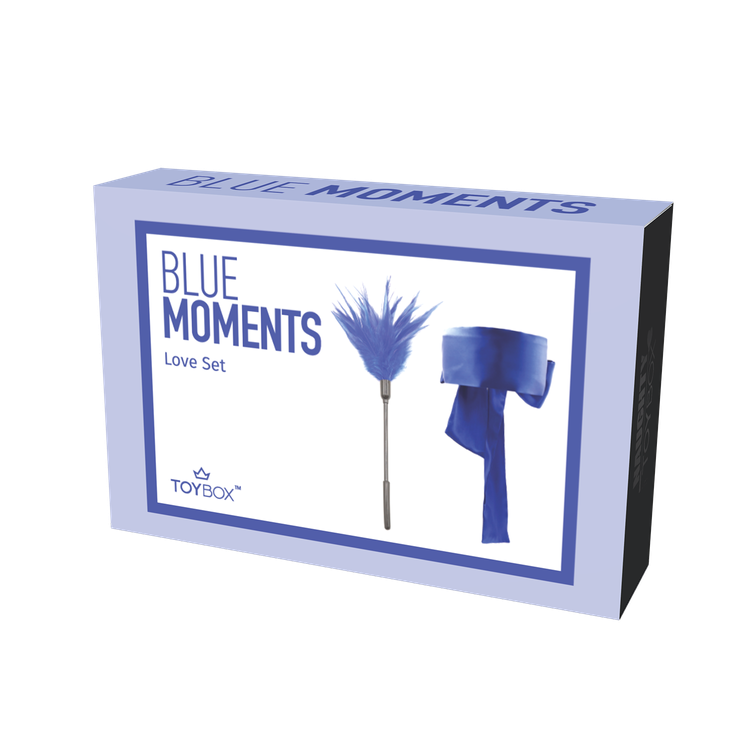 סט נוצת דיגדוג וכיסוי עיניים Blue Moments