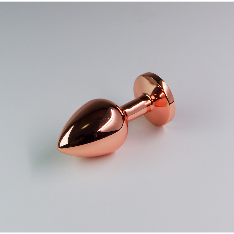 פלאג מתכת רוז גולד יהלום סגול כהה