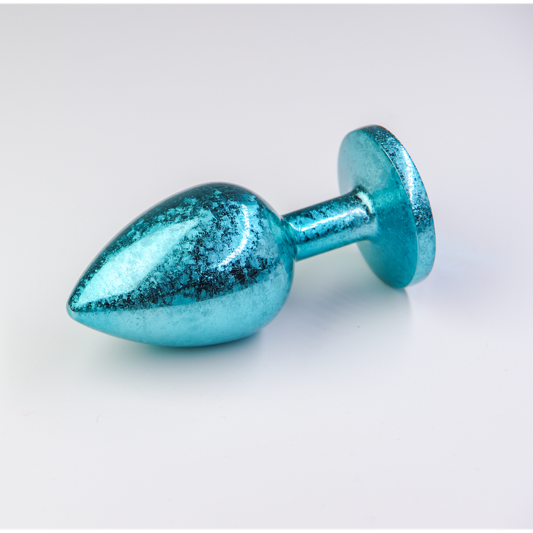 פלאג מתכת כחולה פרוסטי יהלום כחול אקווה