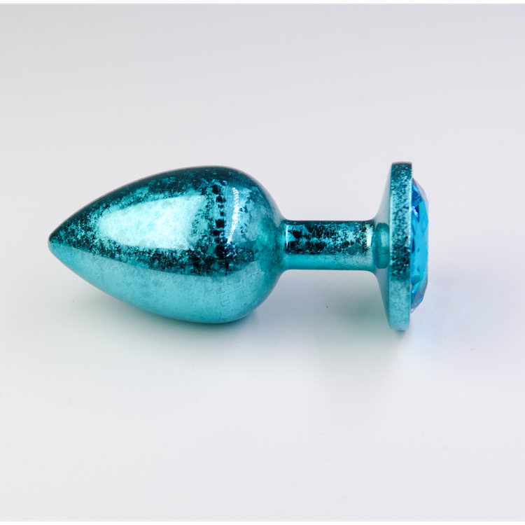 פלאג מתכת כחולה פרוסטי יהלום כחול אקווה