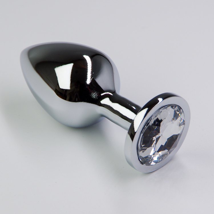 פלאג מתכת יהלום שקוף