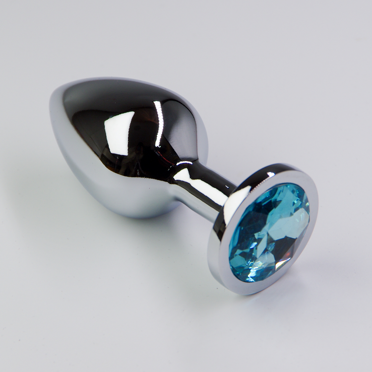 פלאג מתכת יהלום כחול אקווה