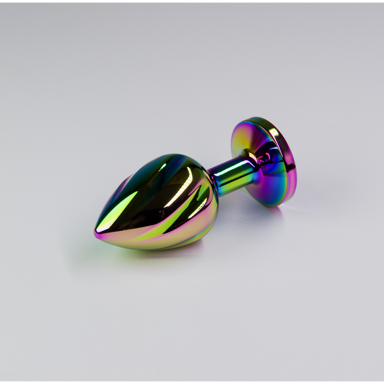 פלאג מתכת צבעונית מחורץ יהלום שקוף