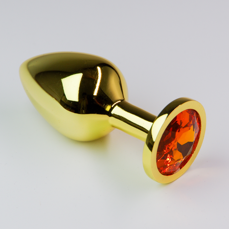 פלאג מתכת זהובה יהלום צהוב מוזהב