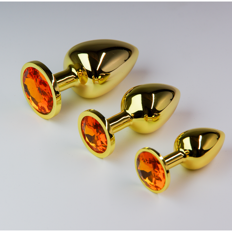 פלאג מתכת זהובה יהלום צהוב מוזהב