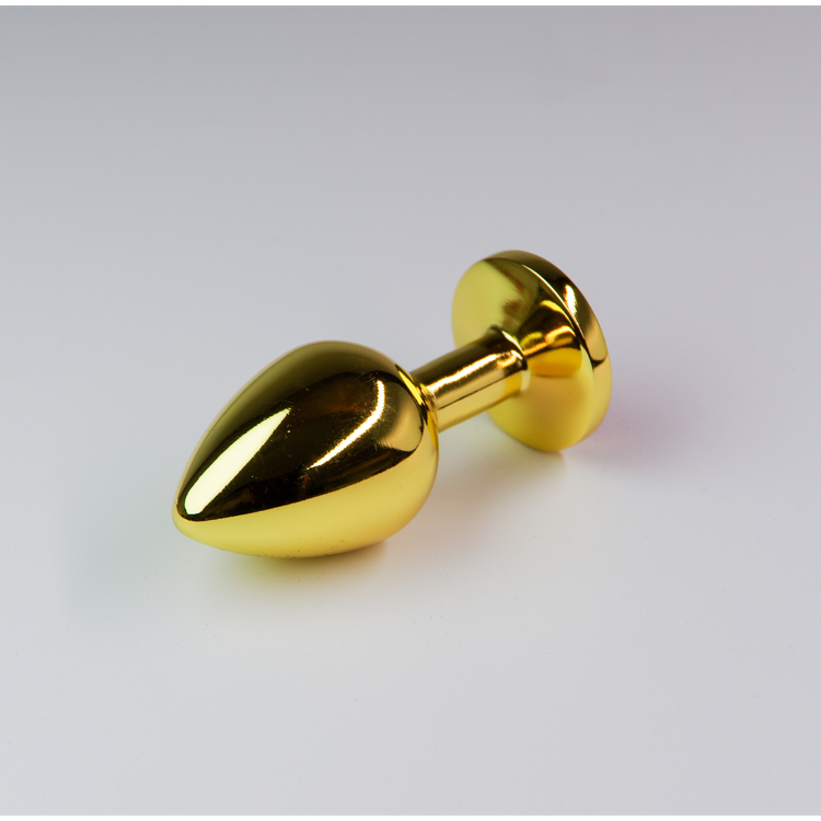 פלאג מתכת זהובה יהלום סגול ארגמן