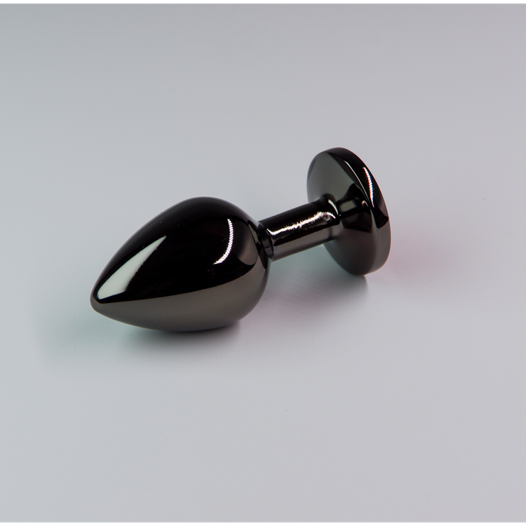 פלאג מתכת שחורה יהלום אדום