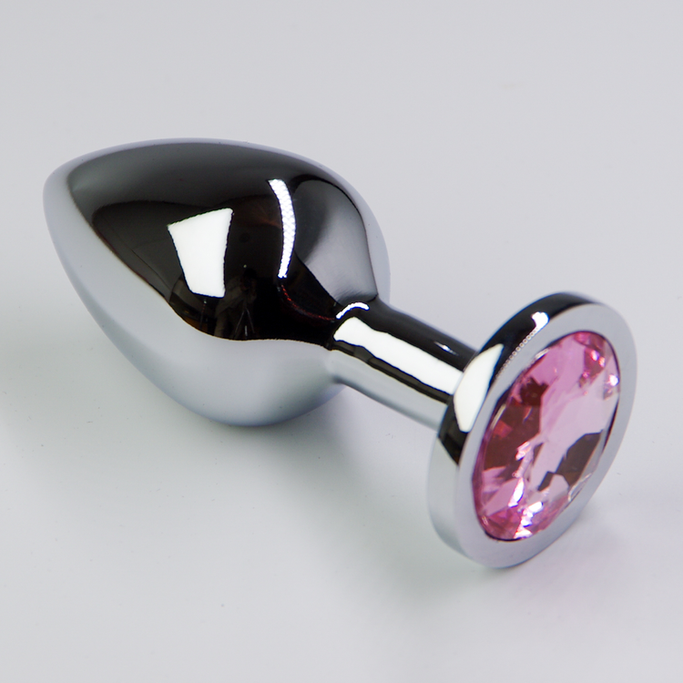 פלאג מתכת יהלום ורוד בייבי