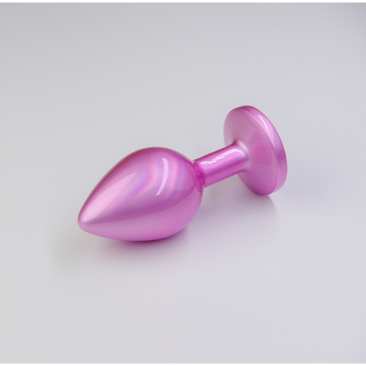 פלאג מתכת פנינה ורודה יהלום בייבי