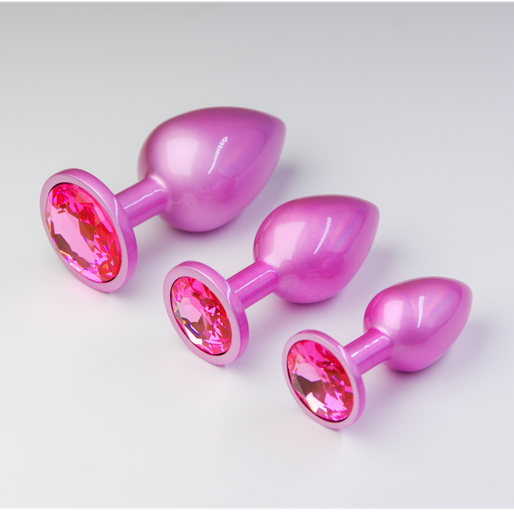 פלאג מתכת פנינה ורודה יהלום  ורוד