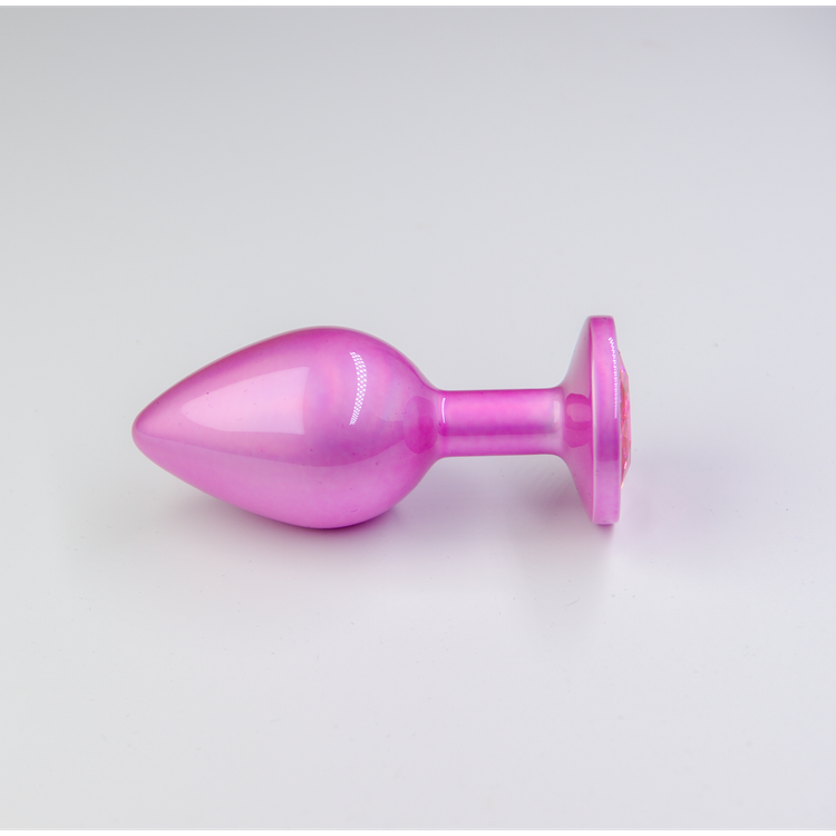 פלאג מתכת פנינה ורודה יהלום  ורוד