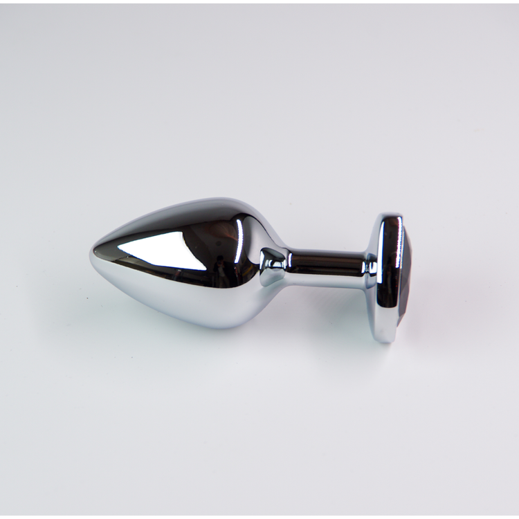 פלאג מתכת יהלום לב שחור