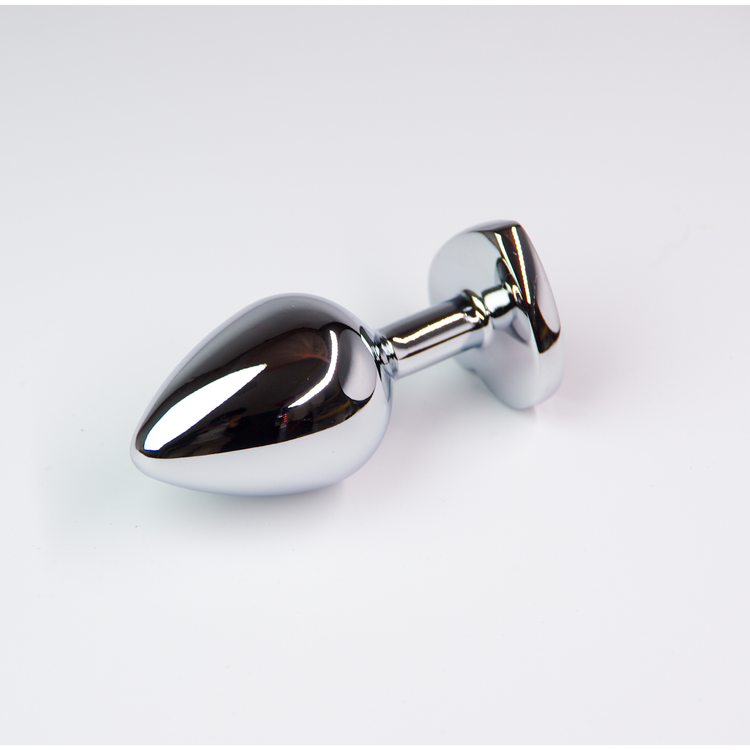 פלאג מתכת יהלום לב שחור