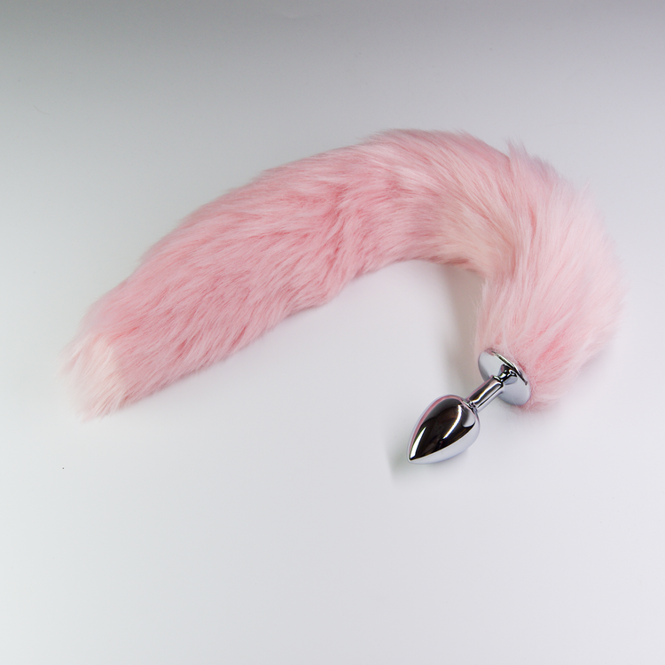 אג מתכת עם זנב שועל ורוד מעושן