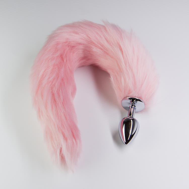 אג מתכת עם זנב שועל ורוד מעושן