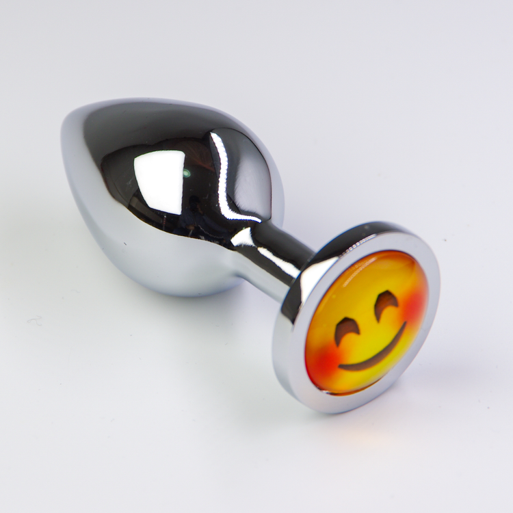 פלאג מתכת אימוג'י 'פרצוף מחייך'