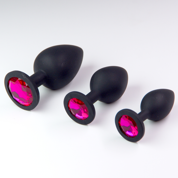 פלאג סיליקון שחור יהלום סגול ארגמן