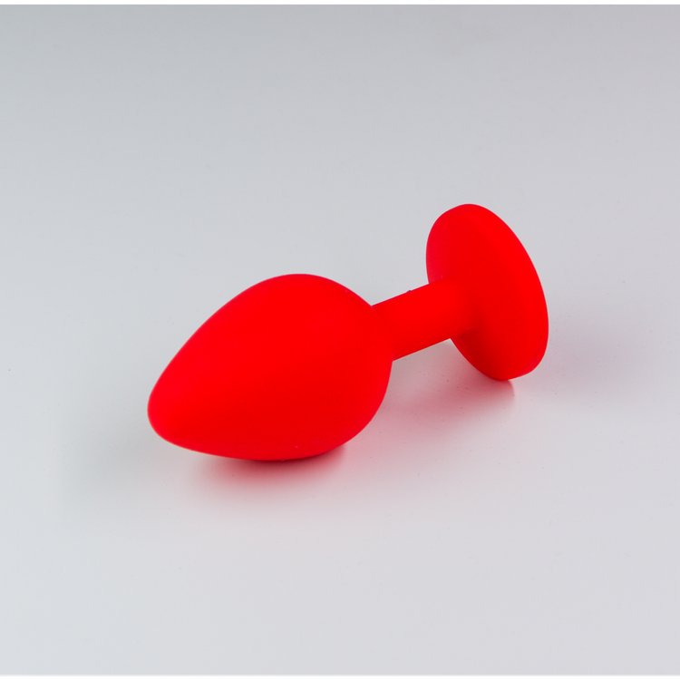 פלאג סיליקון אדום יהלום ורוד