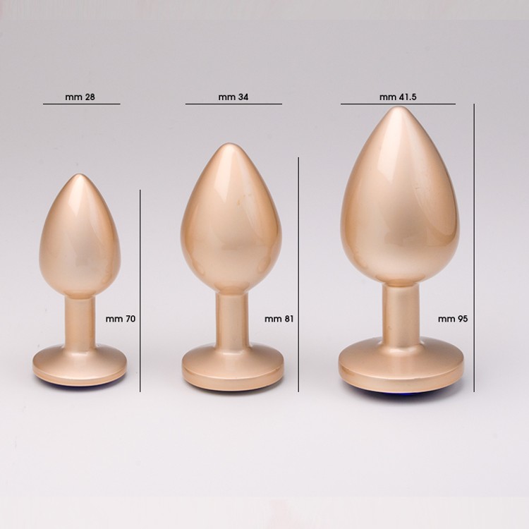 פלאג מתכת פנינה גולד יהלום לב ורוד