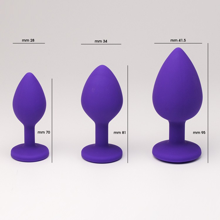 פלאג סיליקון סגול יהלום סגול לבנדר