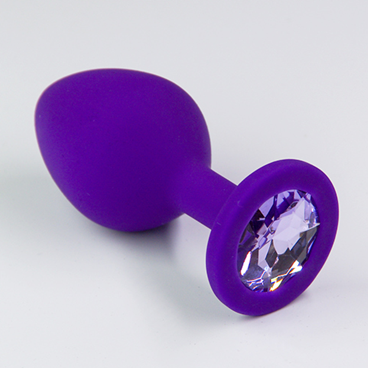 פלאג סיליקון סגול יהלום סגול לבנדר