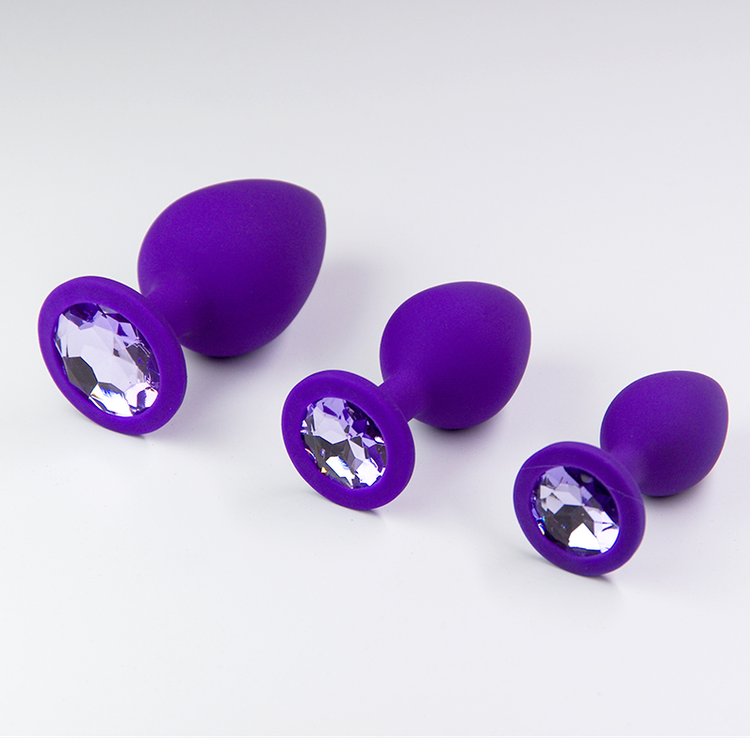 פלאג סיליקון סגול יהלום סגול לבנדר