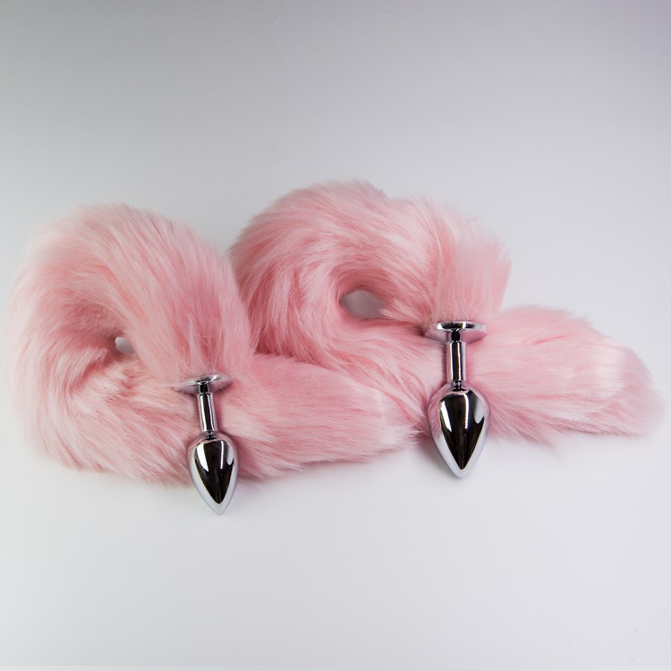 אג מתכת עם זנב שועל ורוד מעושן