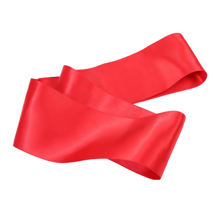 כיסוי עיניים רחב אדום מסטן