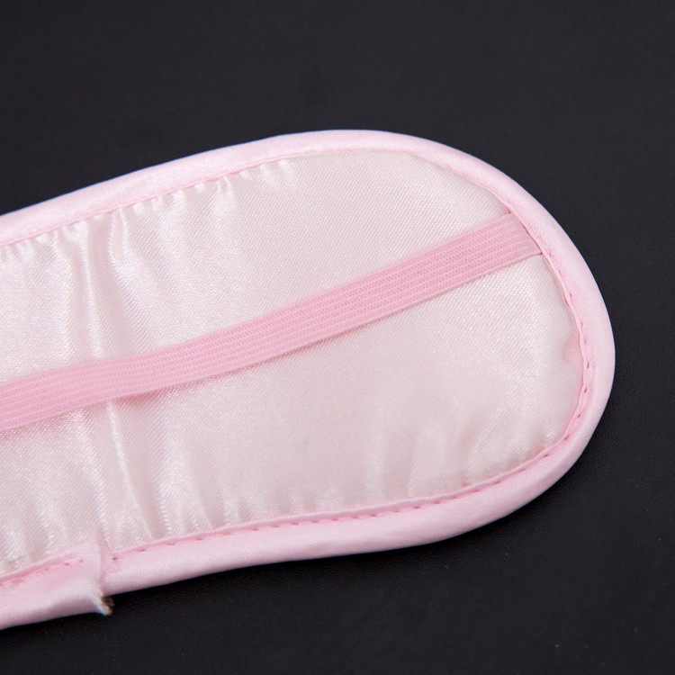 כיסוי עיניים ורוד בייבי מרופד