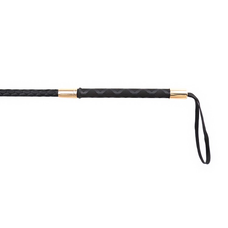 שוט רכיבה ארוך קצה חתול שחור