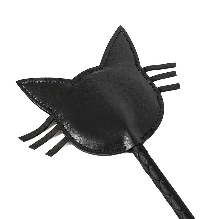 שוט רכיבה ארוך קצה חתול שחור