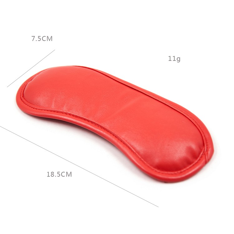 כיסוי עיניים אדום מרופד