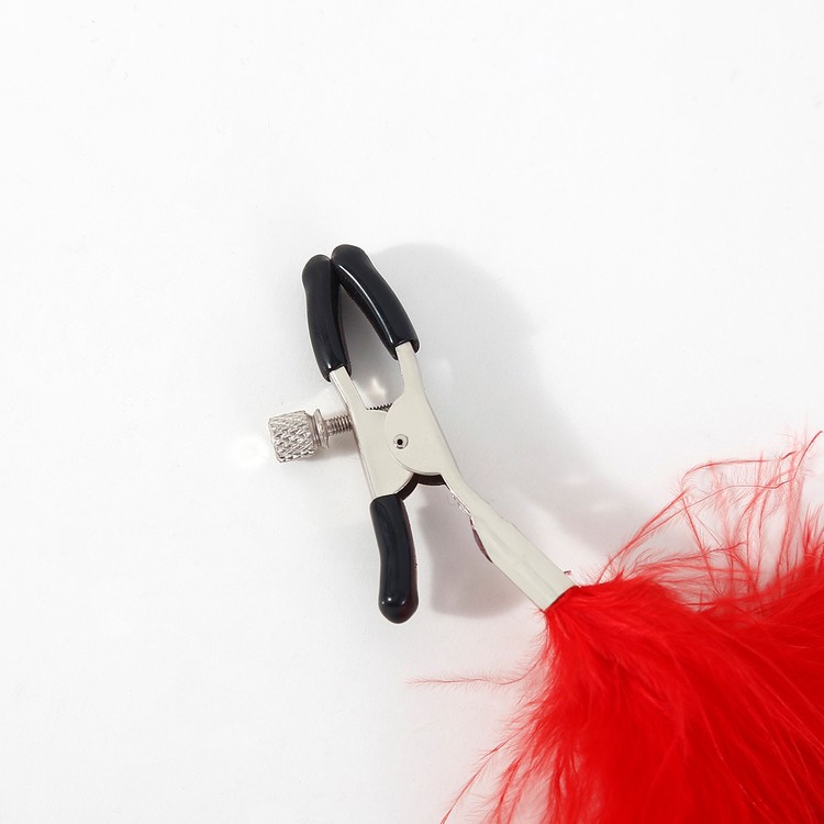 מצבטים מתכווננים עם נוצה