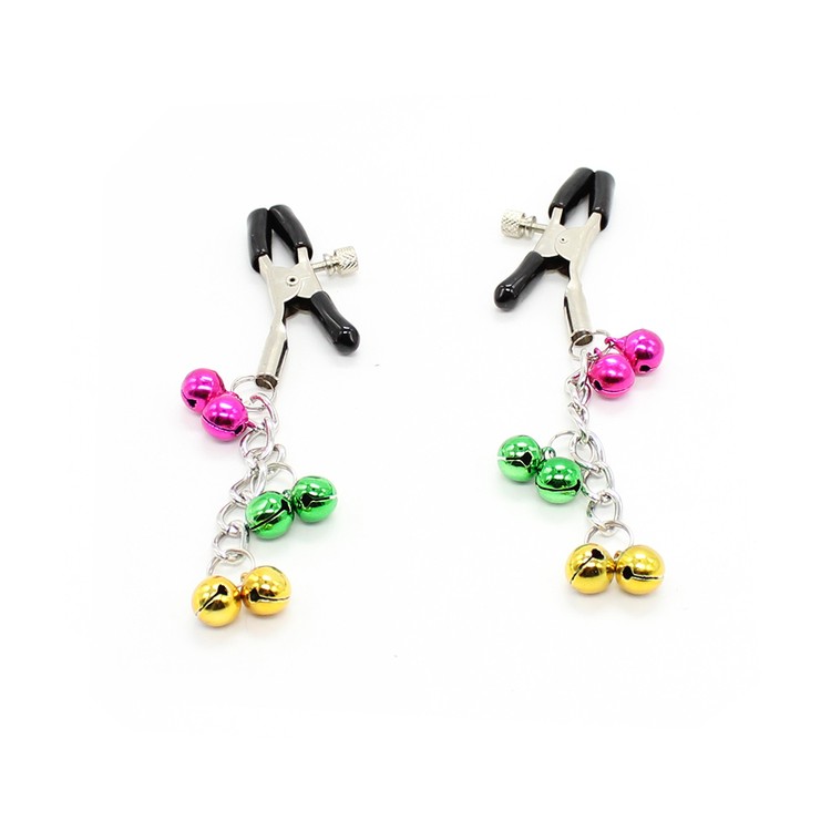 מצבטים פטמות מתכווננים עם פעמונים