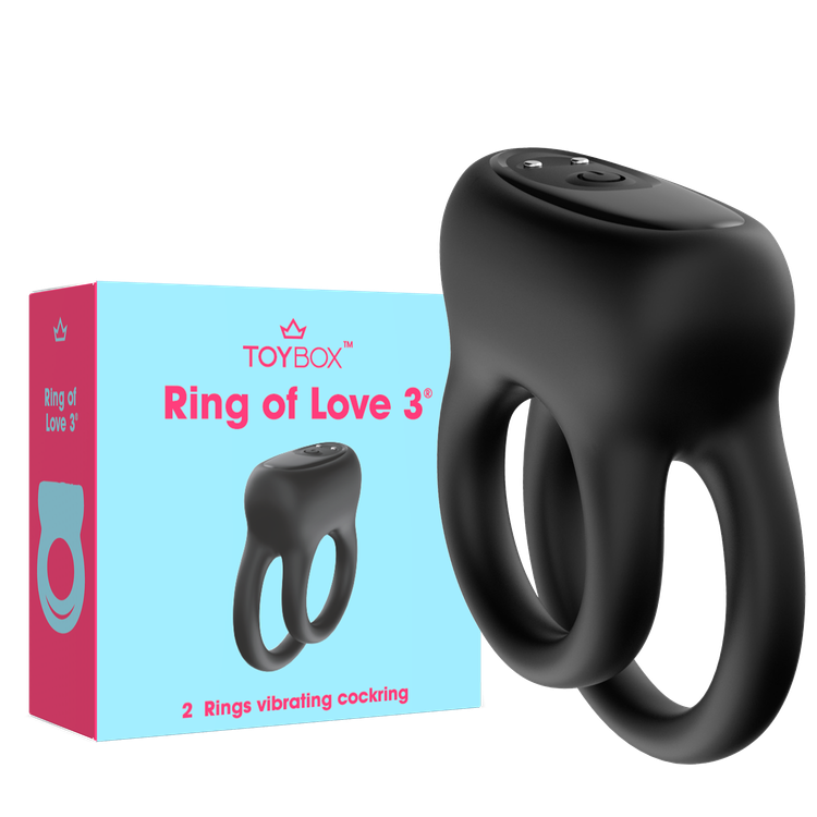 טבעת רטט כפולה Ring of Love 3