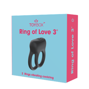 טבעת רטט כפולה Ring of Love 3